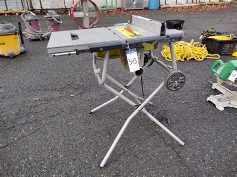 Ryobi Rts22 10 In Table Saw With Rolling Stand Lot 343 Large