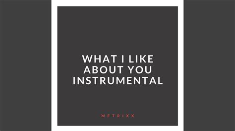 What I Like About You Instrumental Youtube