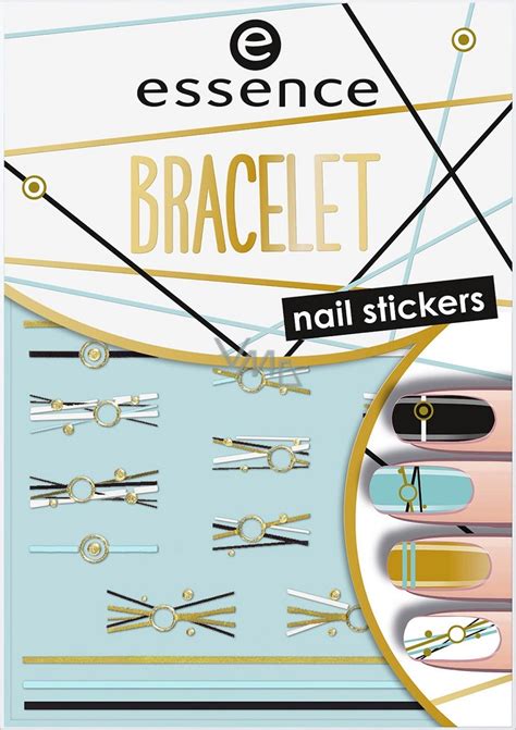 3d nálepky na nehty č. Essence Bracelet Nail Stickers nálepky na nehty 10 19 kusů - VMD drogerie a parfumerie