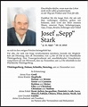 Todesanzeigen von Josef Stark | Todesanzeigen Vorarlberger Nachrichten