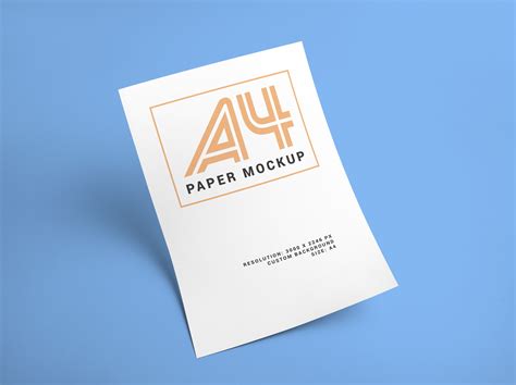 Rendered in the a4 format, it is compatible with us letters as well. Free A4 Paper Mockup PSD - Good Mockups