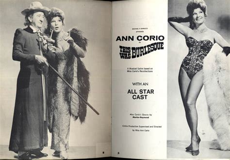 Ann Corio This Was Burlesque Souvenir Program 1960s