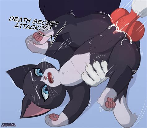 Rule 34 Anthro Black Fur Cat Ears Cat Tail Cock Death Puss In Boots