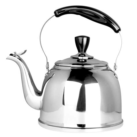 tea pot kettle steel whistling stove stainless teapot boiling base kettles thin lightweight fast amazon kitchen 2l teapots bottom