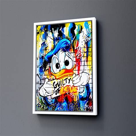 Donald Duck Poster Etsy