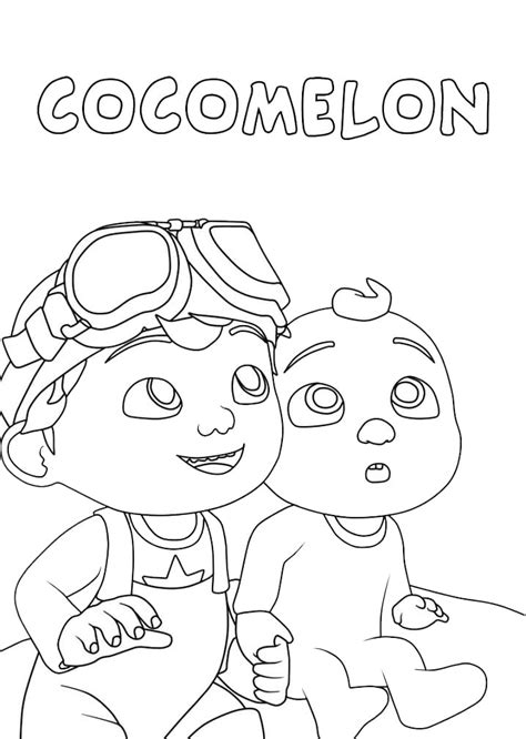 Cocomelon 2 Coloring Page Free Printable Coloring Pages For Kids In