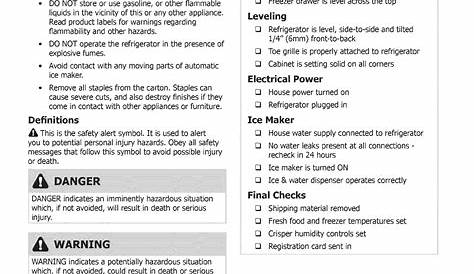 frigidaire refrigerator repair manual pdf
