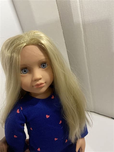 Our Generation Battat 18 Doll With Blonde Hair Blue Eyes Ebay
