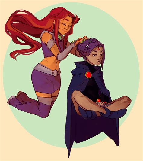 starfire and raven starfire and raven fan club fan art 40388783 fanpop