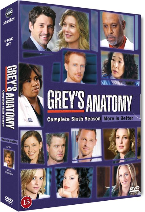 Kjøp Greys Anatomygreys Hvide Verden Saeson 6 Dvd Inkl Frakt
