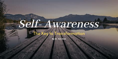 Self Awareness The Key To Transformation Crg Consulting Resource Group