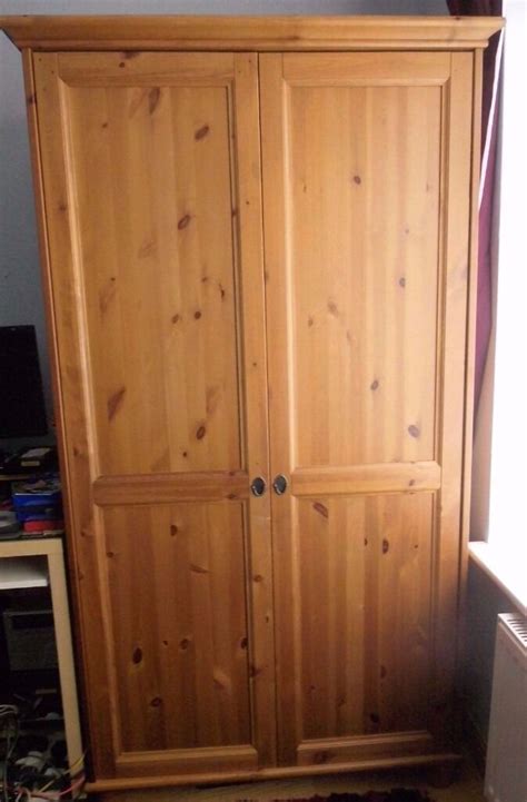 Wardrobe with 3 doors117x176 cm. Ikea leksvik pine wardrobe | in Uxbridge, London | Gumtree