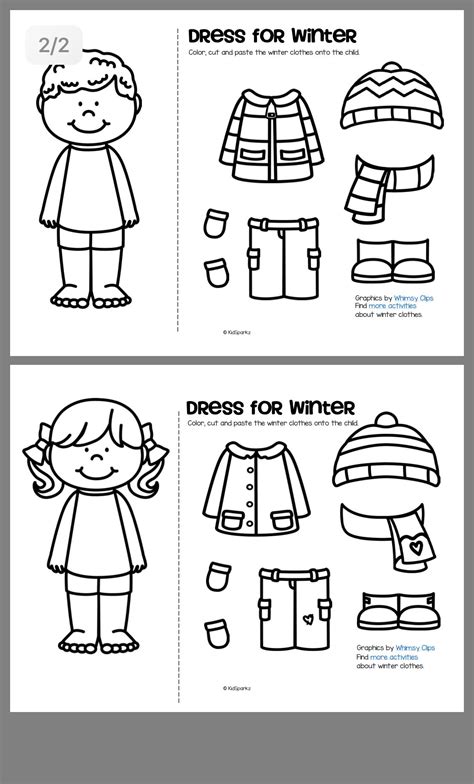 Printable Weather Clothes Worksheet English Worksheets Sketch Coloring Page