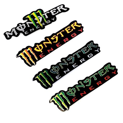 Monster Motorcycle Sticker Car Decal Colorful Waterproof Logo Sticker
