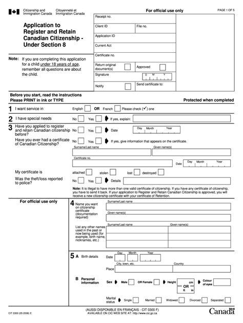 Canadian Citizenship Application Form Pdf 2021 Fill Online Printable