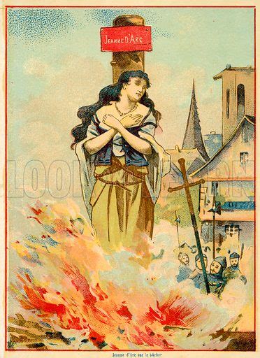 Execution Of Joan Of Arc 1431 Stock Image Look And Learn