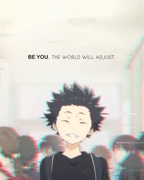 1 quiet time alone solves many problems. BE YOU. | A silent voice manga, Anime films, Aesthetic anime