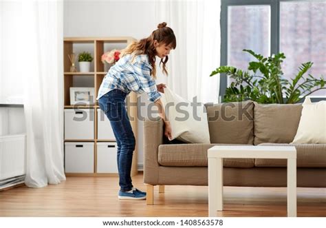 Household Housework Cleaning Concept Asian Woman Foto Stok 1408563578 Shutterstock