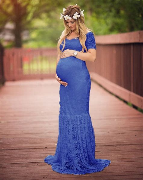2018 pregnant mother dress maternity photography props women pregnancy clothes lace dress for