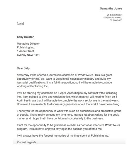 Polite Resignation Letter Templates MyronRoxanne