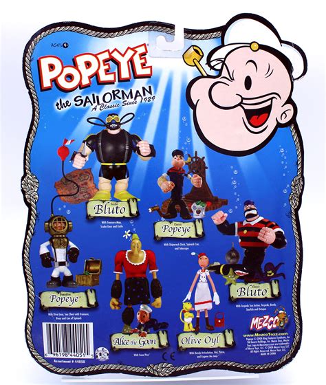 Popeye The Sailor Man Classic Action Figure With Shipwreck Deck