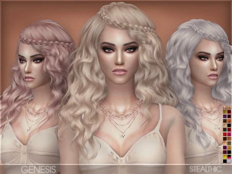Stealthic Genesis Hair Sims 4 Hairs