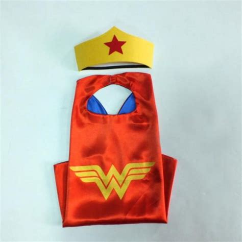 Wonder Woman Costume Superhero Cape And Mask Set