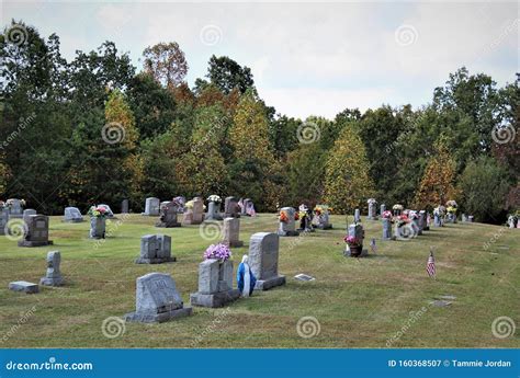 Peaceful Cemetery On Top Of The Hill Editorial Photography Image Of