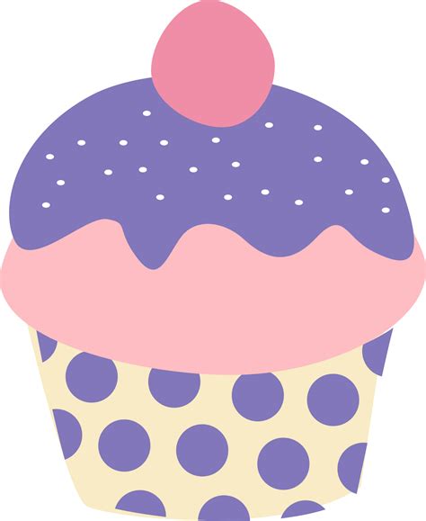 Purple Cupcakes Clipart Free Download On Clipartmag