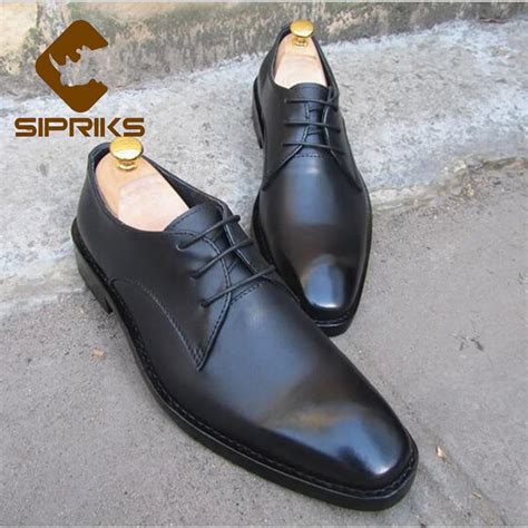 Sipriks Mens Goodyear Welted Shoes Elegant Boss Shiny Tuxedo Shoes