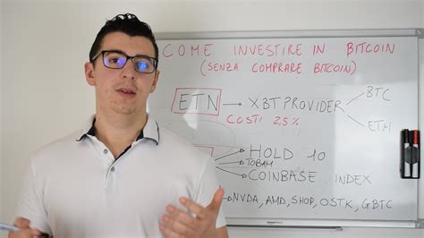 Francis originally bought those bitcoins for $15,000 and exchanged them for 100 units of ethereum at a value of $20,600, resulting in a capital gain. Come investire in Bitcoin senza comprare Bitcoin o CFD ...