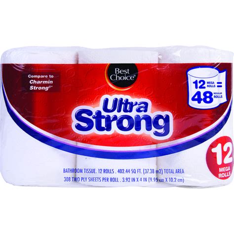 Best Choice Bath Tissue Ultra Strong Mega Rolls Toilet Paper King