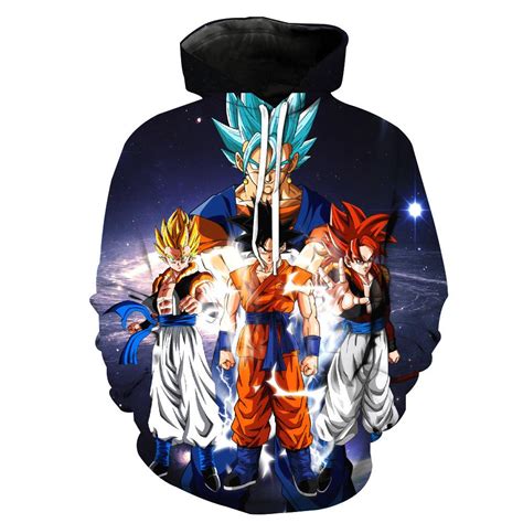 Anime Dragon Ball Z Super Saiyan 3d Hoodie Dbz Shop