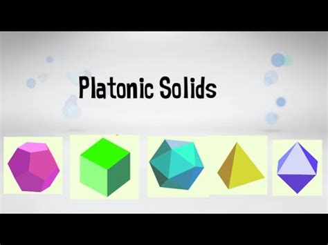 5 Platonic Solids - YouTube