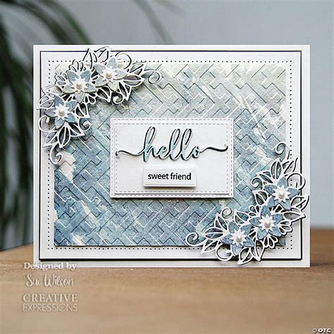 Creative Expressions Twill Weave 5 34 In X 7 12 In 3d Embossing Folder