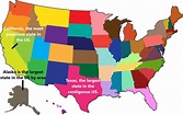 Top 10 largest US states by area/population