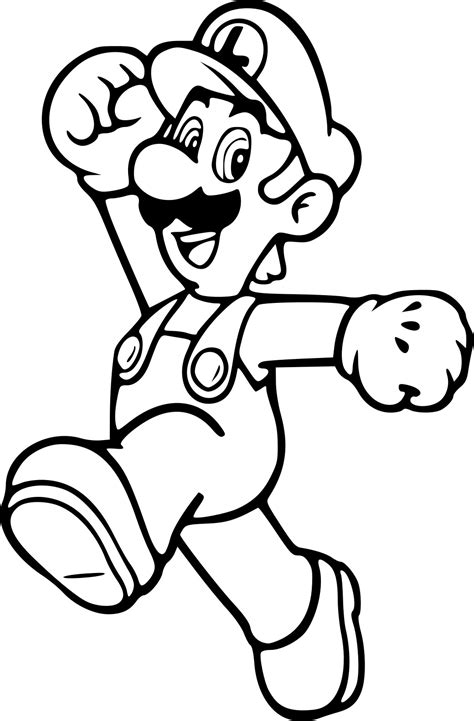 Coloriage Luigi à Imprimer