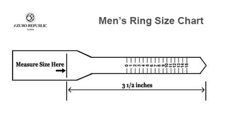 Every Ring Size Chart For Men And Best Mens Ring Size Rules Azuro