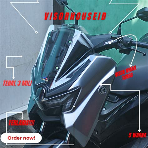 Jual Visorhouseid Visor Nmax Turbo Ceper 3MILI Windshield Nmax