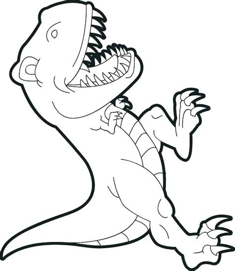 T Rex Dinosaur Coloring Pages At Free Printable