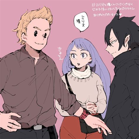 Mirio Togata And Nejire Hadou And Tamaki Amajiki Hero Academia Characters