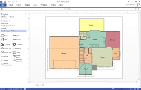 Create A Visio Floor Plan Conceptdraw Helpdesk