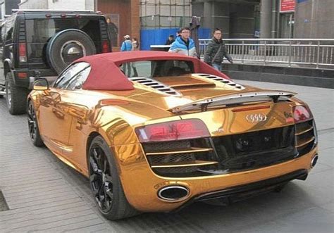 Photo Rose Gold Audi R8 Spyder Is Awful