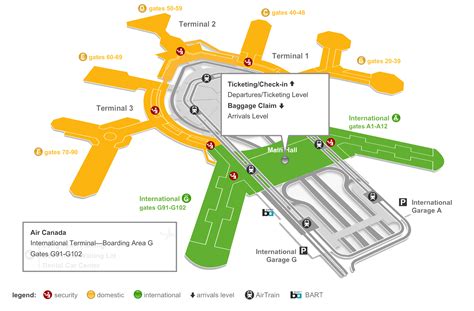 34 Sfo Terminal Map United Maps Database Source