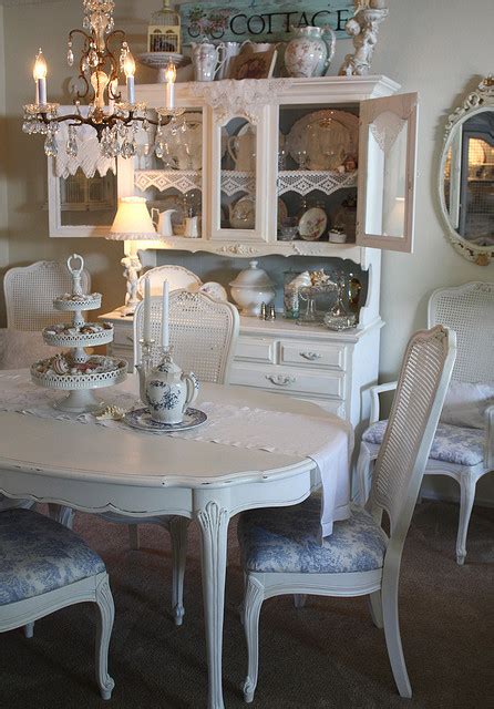 Beautiful shabby chic dining breakfast table french provincial style painted old. My Heritage Home: Shabby Chic Dining