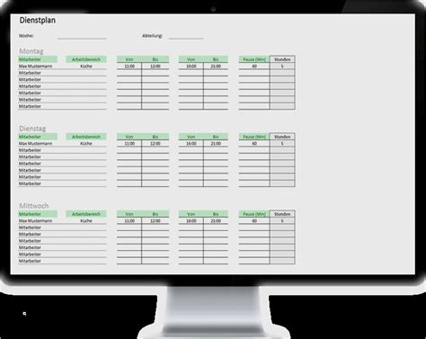 Die software unterstützt bis zu . Dienstplan Vorlage Monat Fabelhaft Dienstplan Mit Excel ...