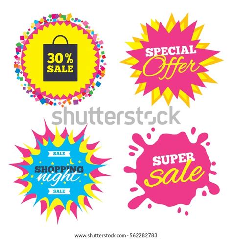 Sale Splash Banner Special Offer Star Stock Vector Royalty Free