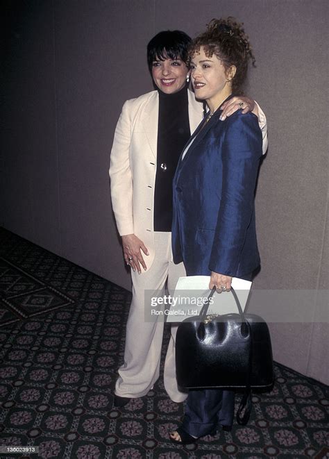 Actresssinger Liza Minnelli And Actress Bernadette Peters Attend The