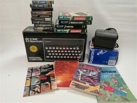 A Boxed Sinclair Zx Spectrum Personal Computer Together With A