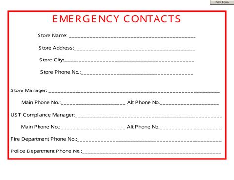 Mississippi Emergency Contacts Form Fill Out Sign Online And